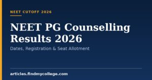 NEET PG Counselling Results 2026: Dates, Registration & Seat Allotment