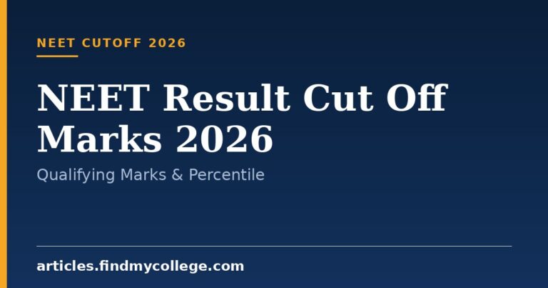 NEET Result Cut Off Marks 2026: Qualifying Marks & Percentile