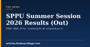 SPPU Summer Session 2026 Results (Out): MBA, BBA, M.Sc. scorecards at unipune.ac.in