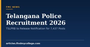 Telangana Police Recruitment 2026: TSLPRB to Release Notification for 7,437 Posts