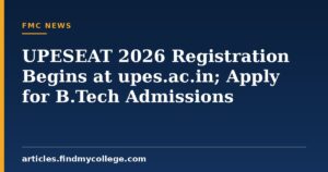 UPESEAT 2026 Registration Phase 6 Begins at upes.ac.in, Open Till 15th July 2026
