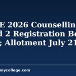 WBJEE 2026 Counselling Round 2 Registration Begins Today; Allotment July 21