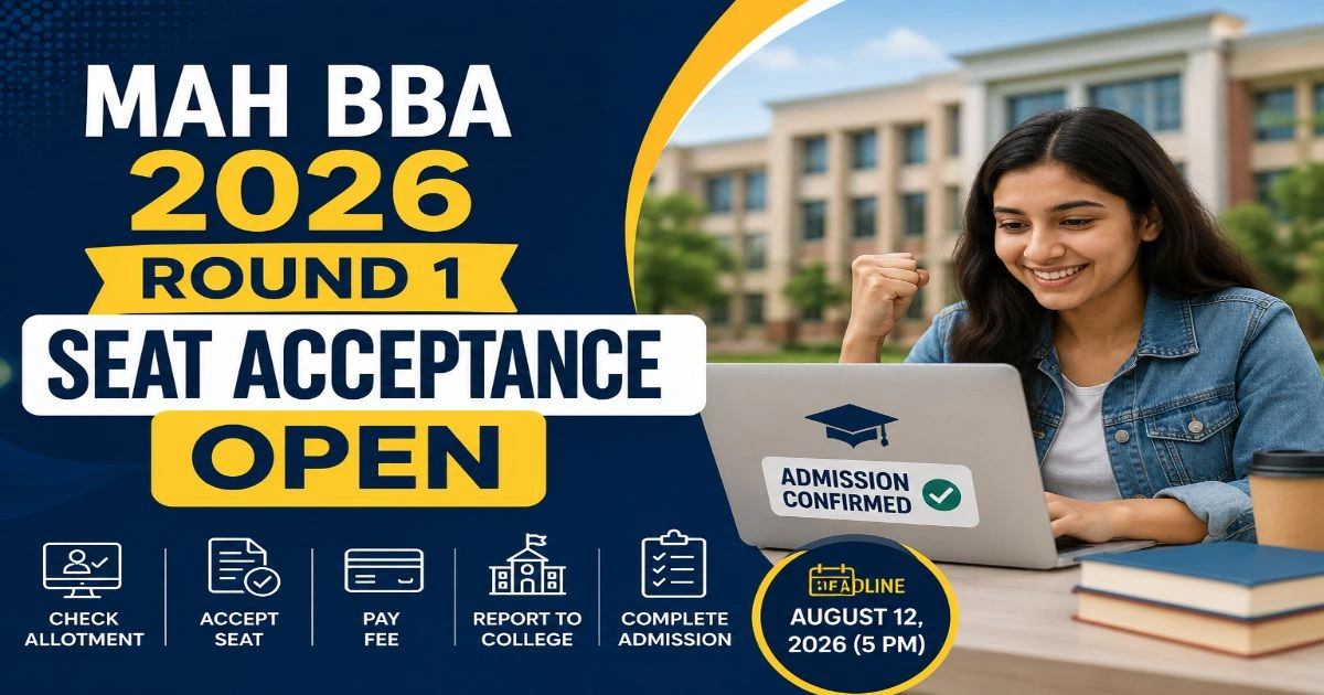 MAH BBA 2026 Round 1 Seat Acceptance Open