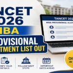 TANCET 2026 MBA Provisional Allotment Out at tn-mbamca.com; Supplementary Counselling Soon