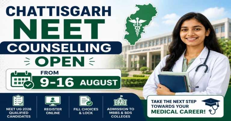 Chattisgarh NEET UG Counselling 2026