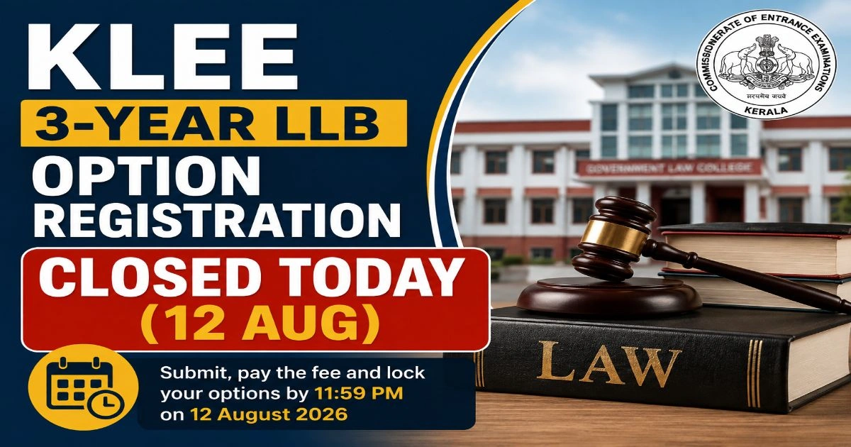 KLEE 3-Year LLB Option Registration Closes 12th August