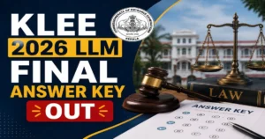 KLEE LLM 2026 Final Answer Key Released at cee.kerala.gov.in; Check Direct Download Link