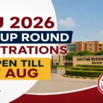 GBU UG/PG MOP-UP Round 2026 Applications Open Till 17 Aug: Check Counselling Dates, Venue, Timings & More