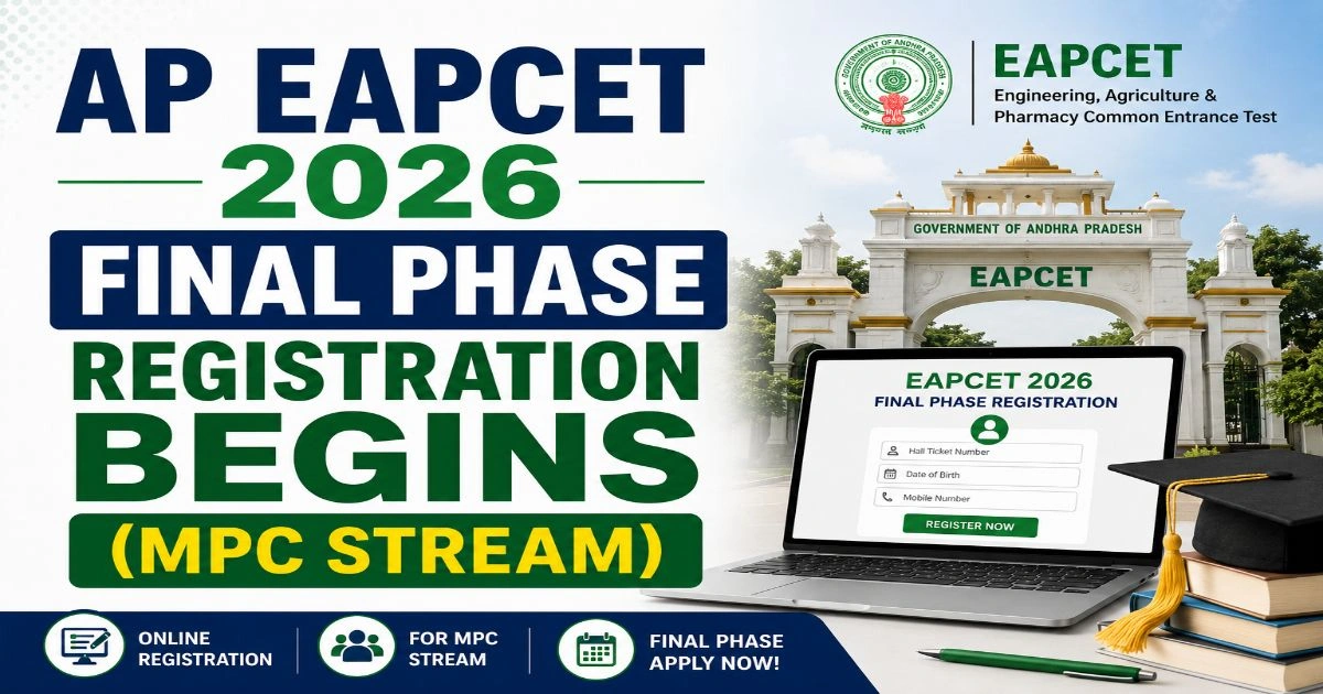 AP EAPCET 2026 Final Phase Registration Begins for MPC Stream