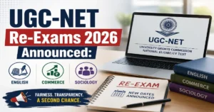 UGC-NET June 2026 Re-test Ordered for English, Commerce, Sociology; New Dates Announced