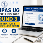 JENPAS UG Counselling 2026 Round 3 Registration & Choice Filling Begins; Check Details Here