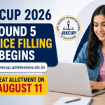 JEECUP 2026 Round 5 Choice Filling Begins at jeecup.admissions.nic.in; Seat Allotment on August 11