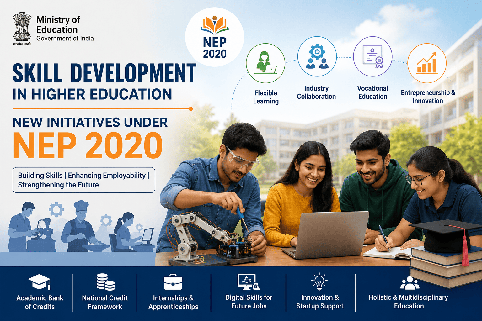Skill Development in Higher Education: Ministry of Education Highlights New Initiatives Under NEP 2020