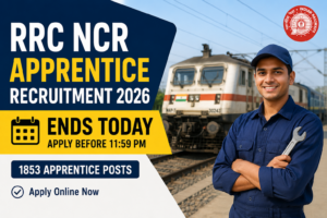 RRC NCR Apprentice Recruitment 2026: Application Window Closes Today for 1,853 Posts, Apply Before 11:59 PM