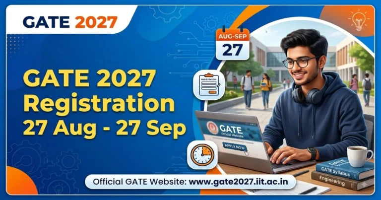 GATE 2027 Registration Rescheduled