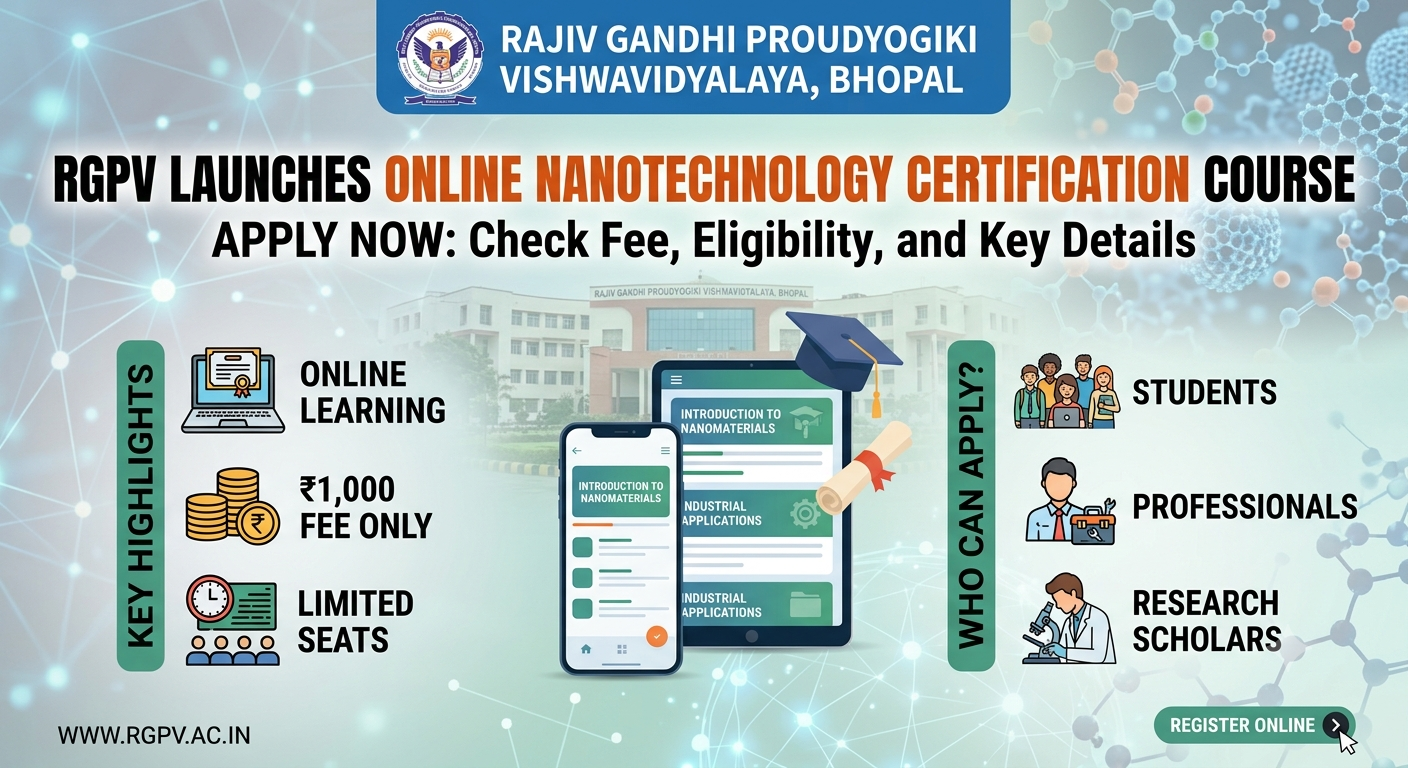 RGPV Launches Online Nanotechnology Certification Course