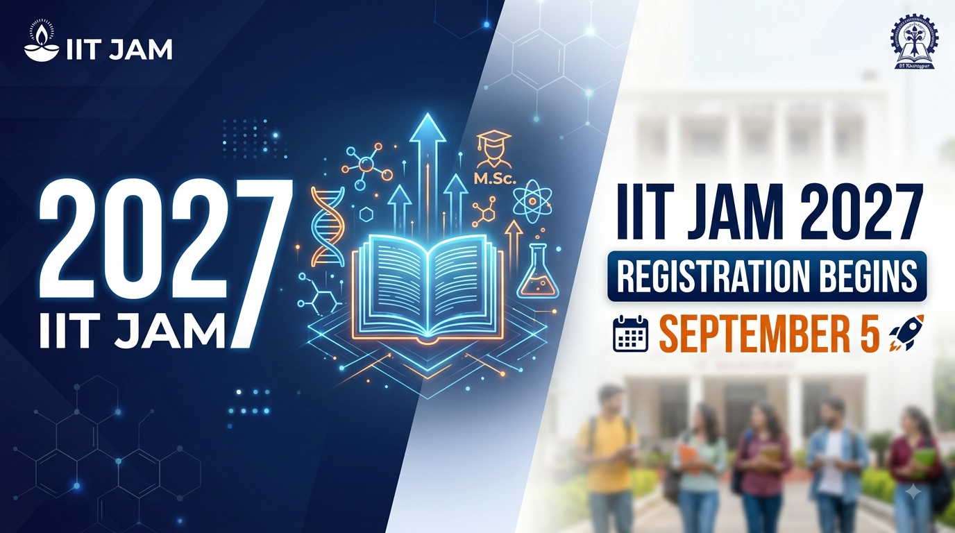 IIT JAM 2027 Registration Begins September 5