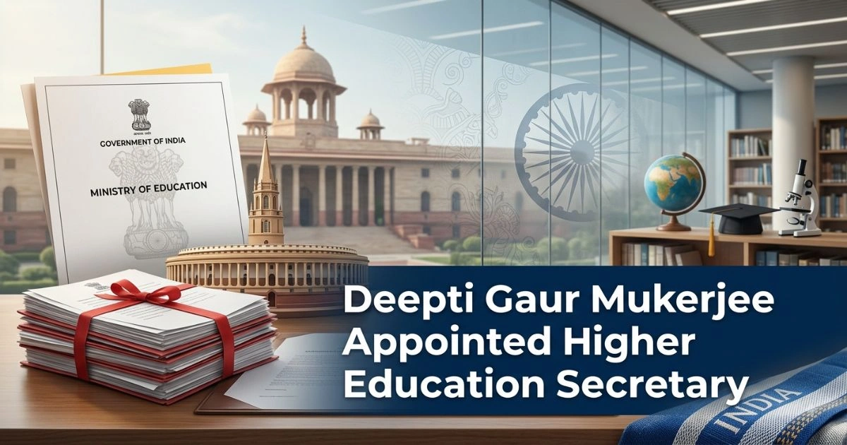 Deepti Gaur Mukerjee appointed as India's New Higher Education Secretary