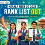 Kerala NEET UG Rank List Out