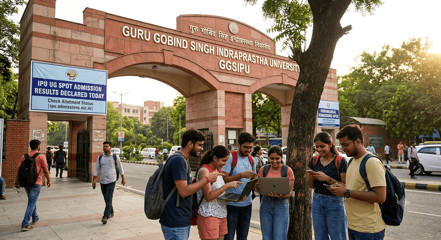 IP University Set to Declare UG Spot Round Admission Results Today