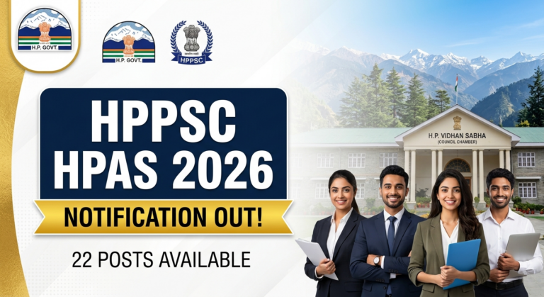 HPPSC HPAS Recruitment 2026 Notification Out for 22 Posts