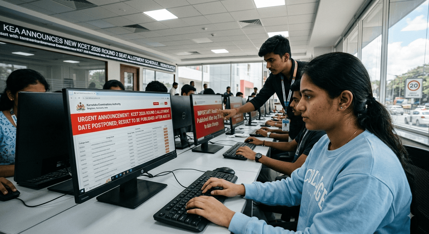 KCET 2026 Round 2 Seat Allotment Date Postponed