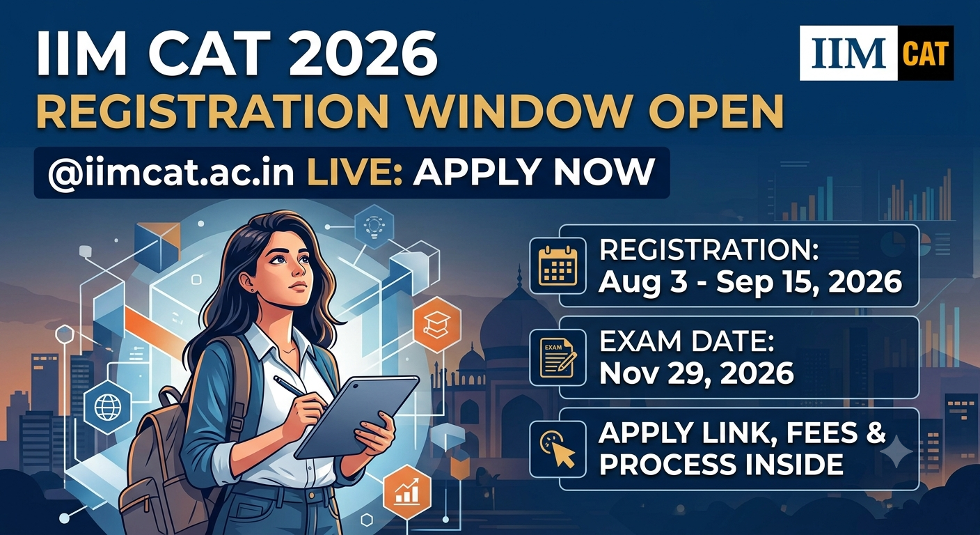 IIM CAT 2026 Registration Window Open