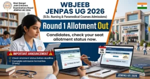 JENPAS UG 2026 Round 1 Allotment Out