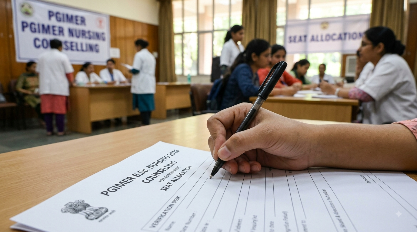 PGIMER B.Sc. Nursing Admission 2026: Round 1 Counselling Underway in Chandigarh