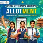 KEAM 2026 BArch Round 3 Allotment