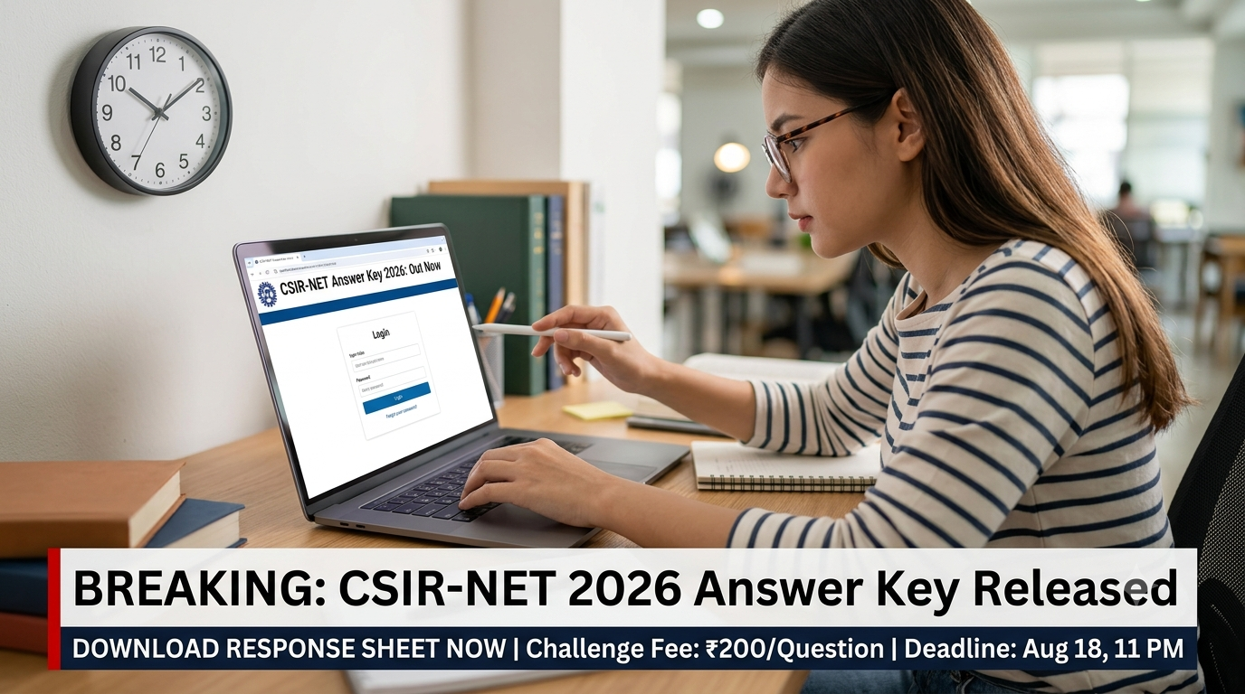 CSIR-NET Answer Key 2026 Out