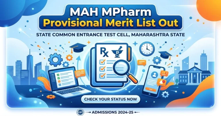 MAH MPharm Provisional Merit List Out