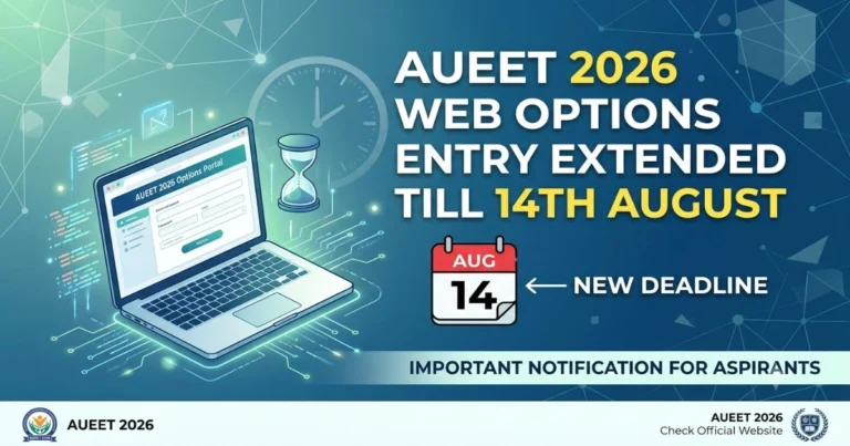 AUEET 2026 Web Options Entry New Deadline