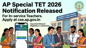 AP Special TET 2026 Notification Released for In-service Teachers; Apply at cse.ap.gov.in