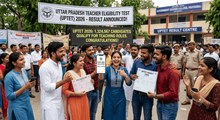 UPTET Result 2026 Announced: Over 1.3 Million Qualify for Teaching Roles