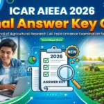 ICAR AIEEA PG 2026 Final Answer Key Released by NTA on August 29: How to Download, Result Updates & More