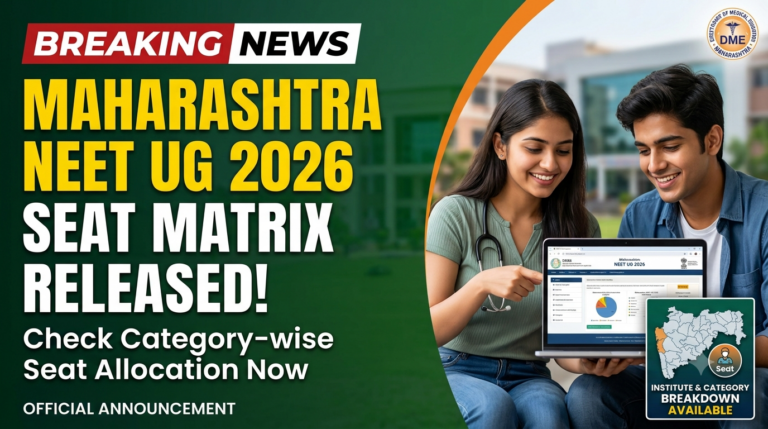 Maharashtra NEET UG 2026 Seat Matrix Released;