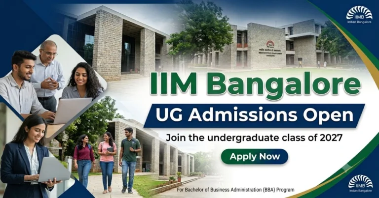 IIM Bangalore UG Admissions 2027 Open