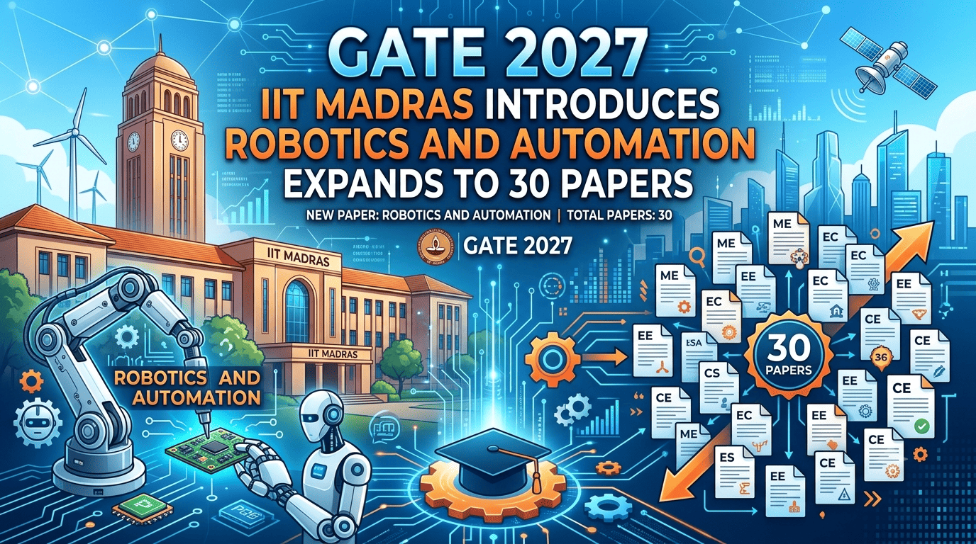 GATE 2027: IIT Madras Introduces Robotics and Automation, Expands to 30 Papers