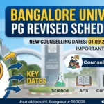 Bangalore University PG Admission Revised Schedule 2026: Check Dates, Time, Reporting Venue & More