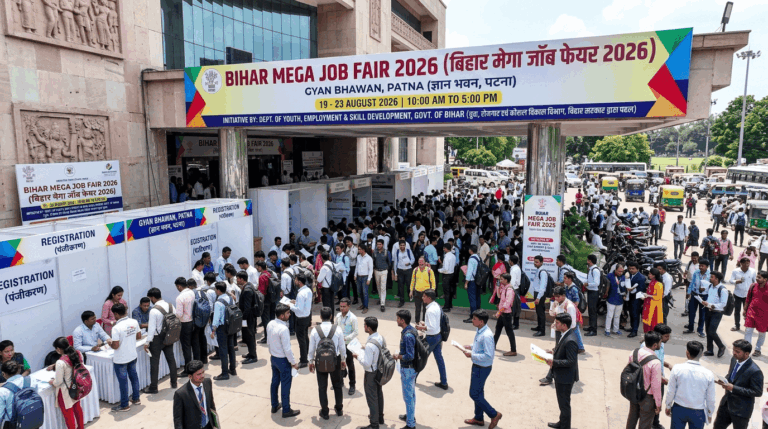 Bihar Mega Job Fair 2026 Begins in Patna