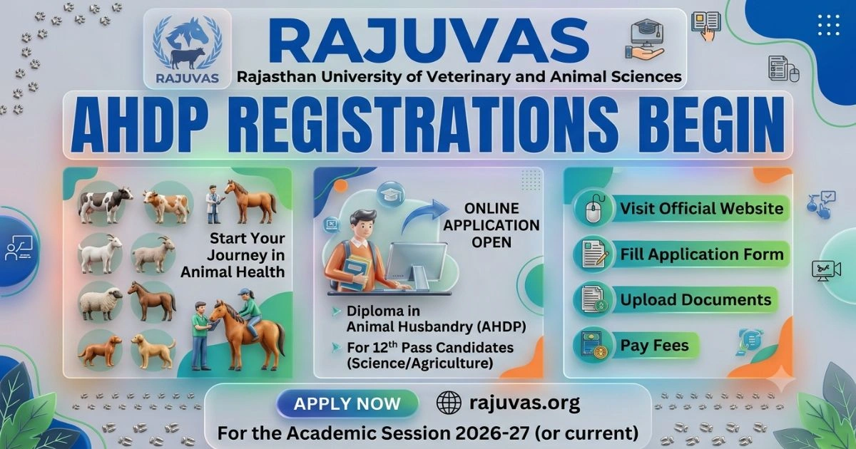 RAJUVAS AHDP Registrations Begin