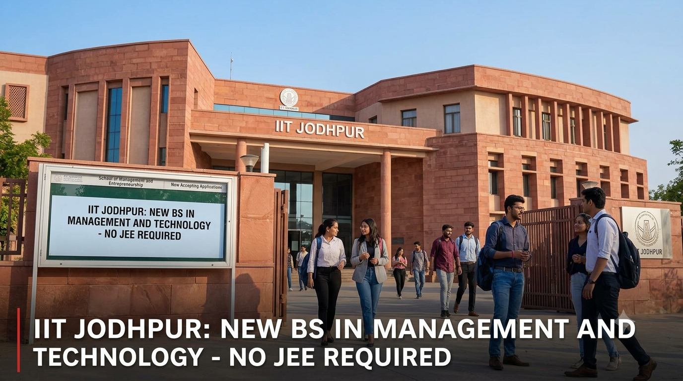 IIT Jodhpur Launches New BS in Management and Technology
