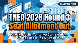 TNEA 2026 Round 3 Allotment Out With 55,365 Seats Allocated: Check Full Schedule & Next Steps