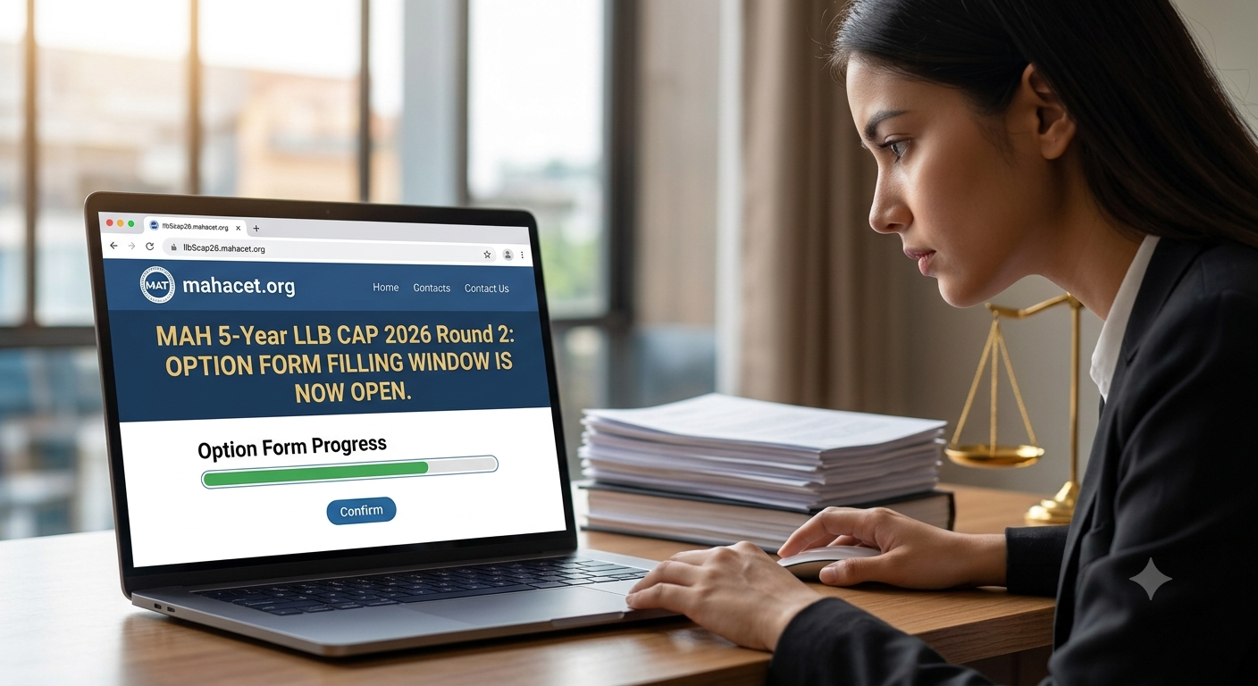 MAH 5-Year LLB CAP 2026: Round 2 Option Form Filling Window Opens