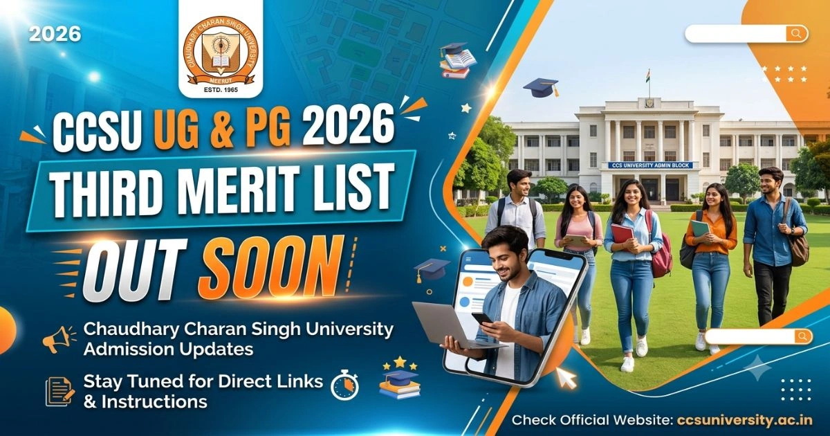 CUSU UG & PG 2026 Third Merit List Announcement