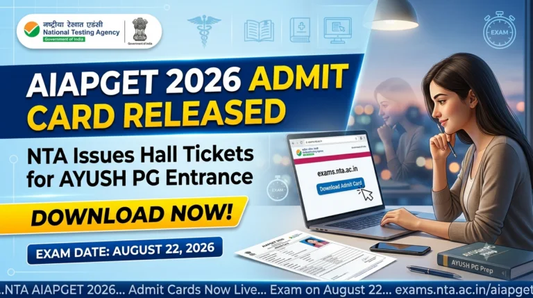 NTA Releases AIAPGET 2026 Admit Card