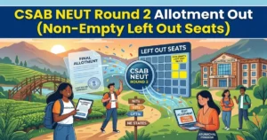 CSAB NEUT 2026 Round 2 Seat Allotment Result Out; Online Reporting Deadline Tomorrow