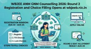 WBJEE ANM GNM Counselling 2026: Round 2 Registration and Choice Filling Opens