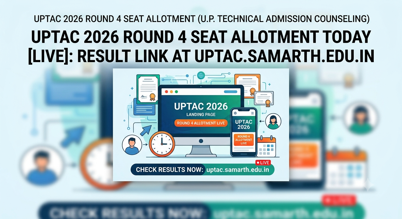 UPTAC 2026 Round 4 Seat Allotment TODAY